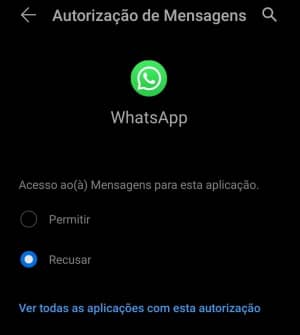 permissões do whatsapp WhatsApp parou de funcionar